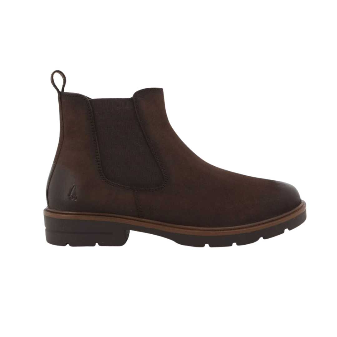 Hush Puppies Reverie Ankle Boots in soft espresso nubuck leather